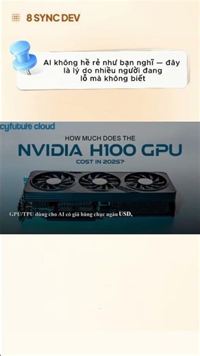 AI không hề rẻ như bạn nghĩ — đây là lý do nhiều người đang lỗ mà không biết #8syncdev #8sync #ai