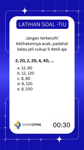 Latihan Soal CPNS: Jawab dalam 5 Detik!