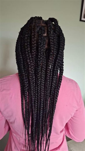 Box braid for spring time Adult hair style#boxbraids
