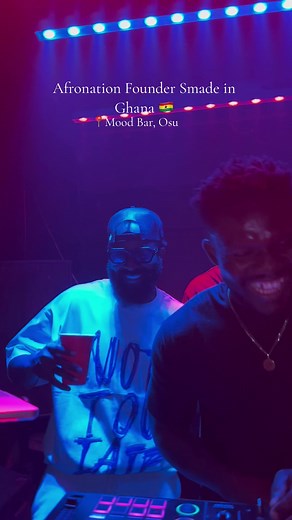 Afronation Founder Smade in Ghana at Mood Bar, Osu
