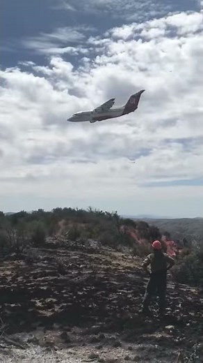 RJ85 Fire Fighting extreme near miss