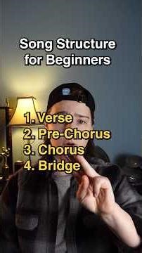 Song structure explained (SIMPLE, EASY) #fyp #songwriting #musician #singer #tutorial #tips #tiktok