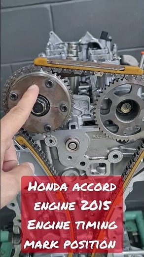 Honda accord engine timing mark position