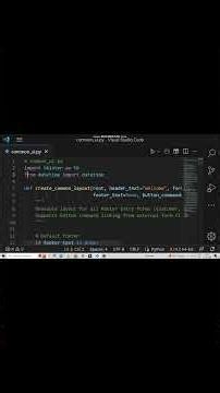Common UI layout, database utility module Part-1 #python