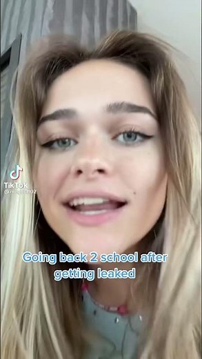 Going back to school AFTER GETTING LEAKED😭😭😭 Credit: @megnutt02