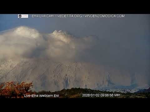 🔥 Etna Live Webcam by Vincenzo Modica 01/01/26