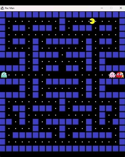 ghost's pathfinding being stupid💀🥀#pacman #coding