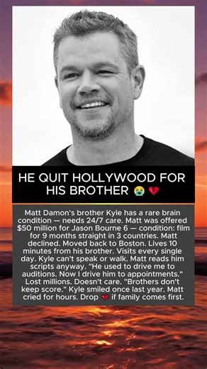 HE QUIT HOLLYWOOD FOR HIS BROTHER 😭💔