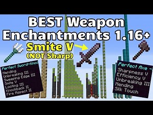 Best Weapon Enchantments (Minecraft Java 1.16+)