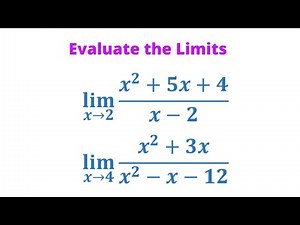 Evaluate the limit if it exists examples - or show that the limit doesn't exist