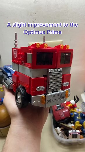 Transformers Lego Set Optimus Prime Transformation and Upgrade