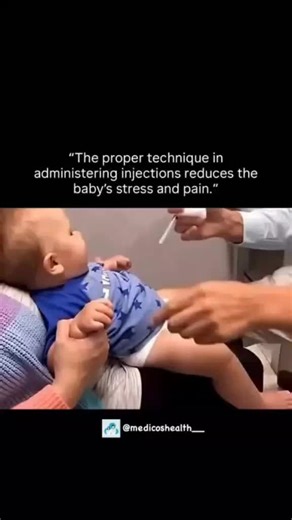 How to administer injection to a baby?