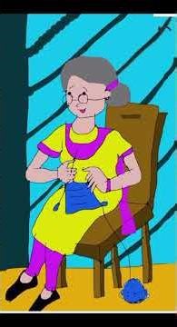 🧵granny threading cloth🪡#shorts