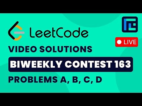 Leetcode Biweekly Contest 163 | Video Solutions - A to D | by Pradyumn | TLE Eliminators