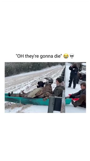 Being Guys | In this viral clip, friends take winter sports to a new level by using a green kayak as a high-speed sled. Known as "snow kayaking," this... | Instagram