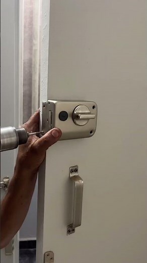 Step by step door lock installation