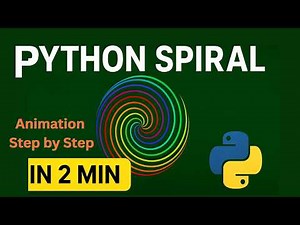 Python Spiral in 2 Minutes | Quick Turtle Animation Tutorial