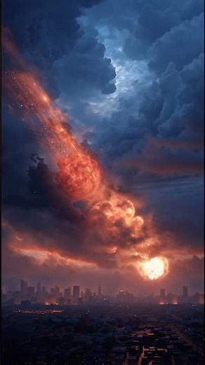 Meteor Falling Toward Earth — Ultra Satisfying ASMR Impact 💥#shorts #asmr