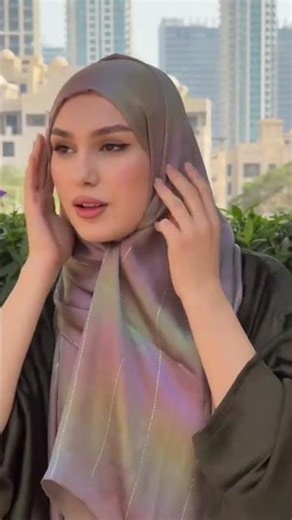 satan print hijab tutorial new collection..+917982601563