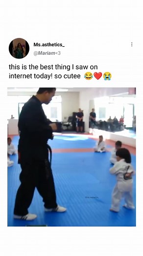 70K views · 1K reactions | So cute 殺 屢MashaAllah ❤️...#karate #karatetraining #kid #cutekids #child #funnykid #funnychild | Korea Sport - KOS | Facebook
