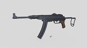 K50M Submachine-gun - Buy Royalty Free 3D model by MaX3Dd