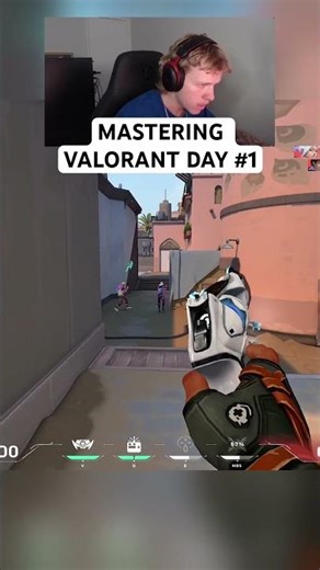 DAY 1 of mastering all FPS games starting with valorant #valorant #valorantclips #gamingshorts