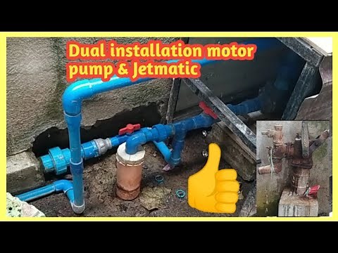 Dual installation of electric motor pump and Jetmatic