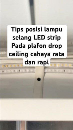 Tips on how to install LED strip lights on a drop ceiling so that they are not visible from below.