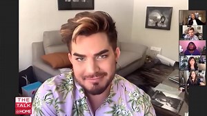 Thursday on "The Talk@Home," superstar Adam Lambert dishes on the release of his new album, Velvet and talks about auctioning off 'old costumes' to help the LGBTQ community. | The Talk