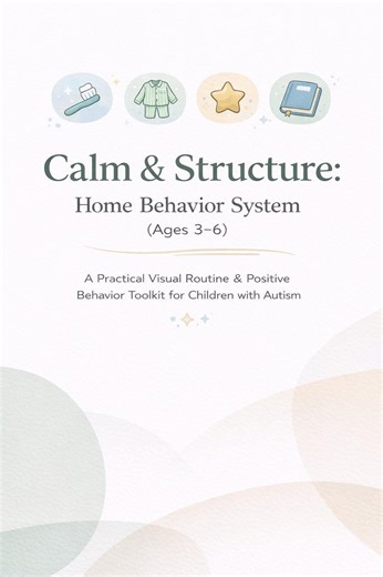 Autism Visual Schedule & Token Board Kit – Home Behavior System (ages 3-6) - Etsy