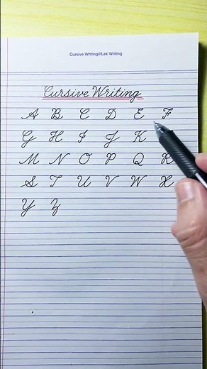 Cursive writing a to z | Cursive abcd | English capital letters abcd | Cursive handwriting practice
