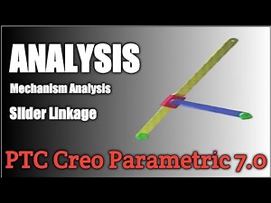 Analyzing Slider Linkage Mechanism with PTC Creo: A Step-by-Step Tutorial