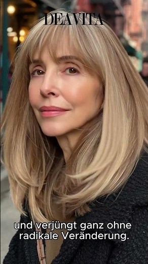 Lange Haare mit Pony ab 60? Diese Looks stehen wirklich jeder Frau!