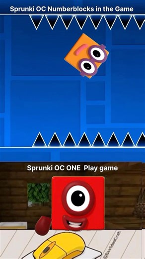 [REVERSE] Geometry Dash vs SprunkinOC Numberblocks One Phase 2 #sprunki #numberblocks #reverse
