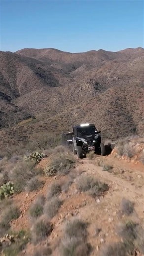 Climbing mountains in the Yamaha Wolverine RMAX 1000 on our way to Crown King AZ