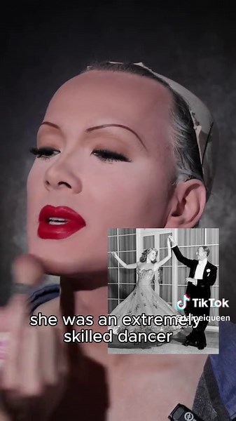 Rita Hayworth's story is much deeper than you may think... Video Description: Taipei is a drag queen, wearing a blue sweatshirt and beige with cap standing in front of a black backdrop. She applies 1940s-inspired make up while describing a brief biography of Rita Hayworth, showing photos of her from various points in her life. She ends the video in 1940s-style hollywood waves and a shoulder-padded white linen dress. #ritahayworth #1940s #oldhollywood #filmhistory