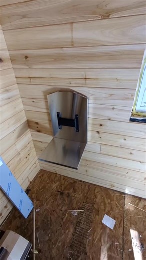 Today I install the Cubic Mini Wood Stove in the cabin! I've been waiting for this moment since we received it, @CMWS make an amazing small woodstove fro tiny cabins. It was really easy to install and were really looking forward to using it, I just have to exit the flue through the roof now #modernhomestead #homesteading #homestead #diy #cabin #tinycabin #forest #inthewoods #cubicminiwoodstove | Modern Homestead