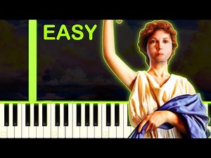 COLUMBIA PICTURES INTRO THEME - EASY Piano Tutorial