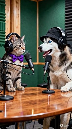 Wan Video Generate Fixed camera position, fixed framing—no cuts or camera movement #cat #dog #facts