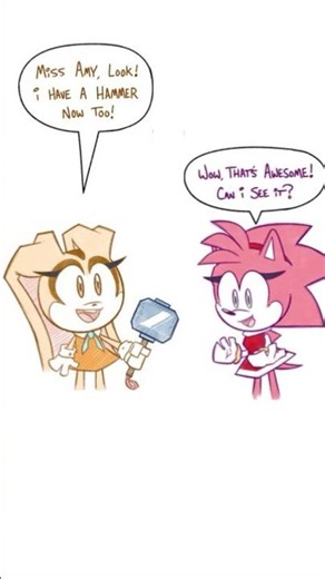 Cream Lifts the Mjolnir (Sonic Comic Dub) #sonic #fyp #creamtherabbit