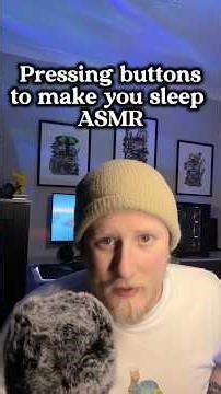 Pressing your buttons to put you to sleep! #asmr #personalattention #buttons