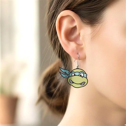 FSL Turtle Earrings Embroidery Machine Embroidery 3 Sizes (instant Download) - Etsy