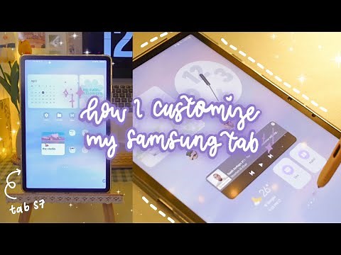 how to have a simple & aesthetic samsung tab 2023🪻 (tab s7 ft. one ui 5.1)
