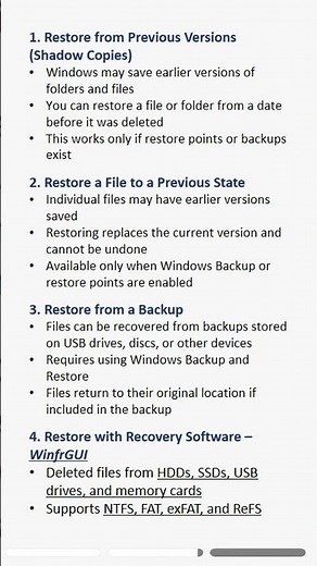 Recover deleted files on Windows fast and safely. #windows