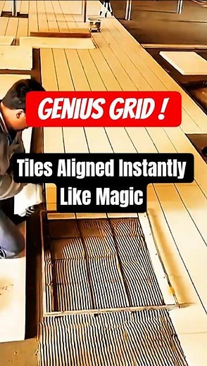 This Grid Frame Makes Tile Setting Faster Than Robots - easy work solution
