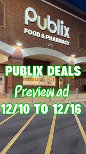 8.5K views · 42 reactions | Publix deals preview ad from 12/10 to 12/16! #publix #publixdeals #publixcouponing #publixdealsthisweek #fyp Part 1 | Couponwith Nesh | Facebook
