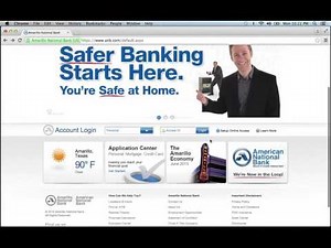 Amarillo National Bank Online Banking Login Instructions