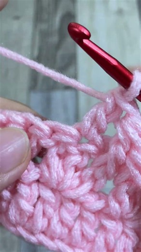 JUST 2 ROWS! THIS BEAUTIFUL CROCHET STITCH IS SO EASY! #shorts #crochet #crochetpattern