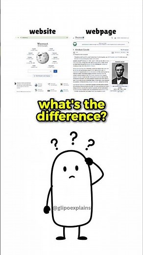 Website and webpage, what's the difference?🤔#education #different #website