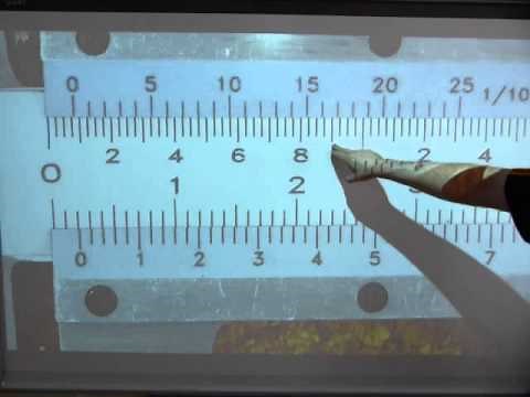 Read a fine-adjusting Vernier caliper (1/1000 inch)
